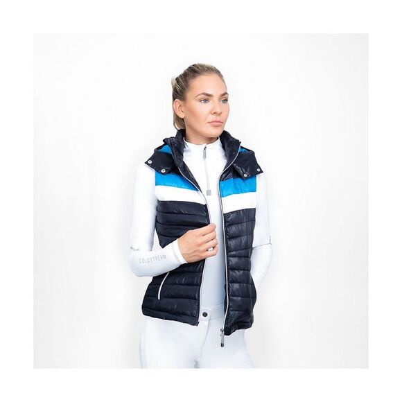 Coldstream Womens/Ladies Southdean Quilted Vest / Navy/White/Blue - Picture 6 of 8